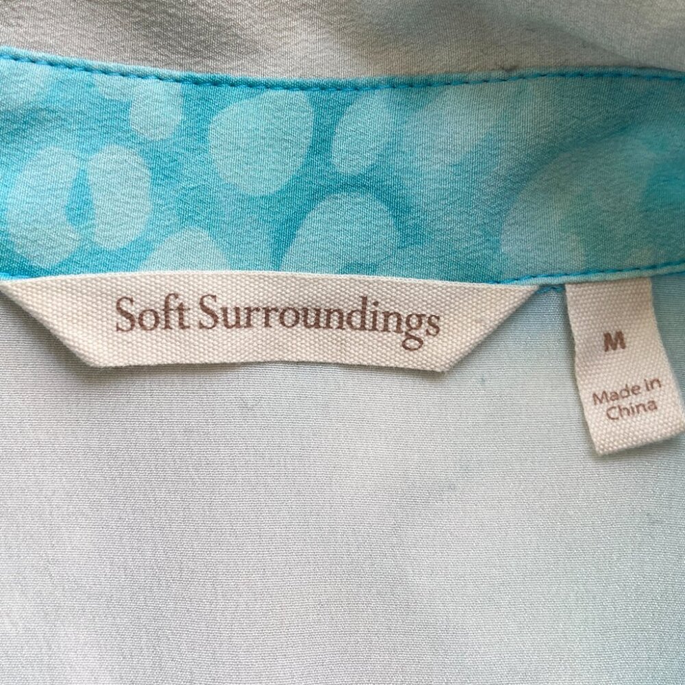 Soft Surroundings JOLENE Silk Floral Blouse - Picture 4 of 10